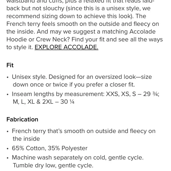 ALO Yoga Accolade Classic Black Sweatpants - Picture 5 of 5